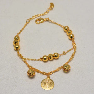 Dubai Arab Vintage Bell Chain Anklets Women Men Baby Ankle Bracelet