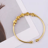 Dubai Bangle Bracelet Plated Buckle Jewelry Accessories African Nigerian Women