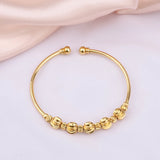 Dubai Bangle Bracelet Plated Buckle Jewelry Accessories African Nigerian Women