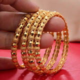 Dubai Bangles 24k Plated African Wedding Bridal Bracelet&Bangles For Women
