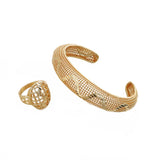 Dubai Bangles for Women Ring Set Ethiopian African Dubai Bride Bracelets Jewelry