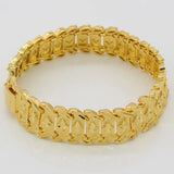Dubai 24K Bracelet Men Women 16mm Hiphop Chain Ethiopian/African Jewelry