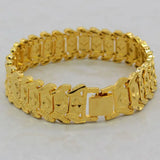 Dubai 24K Bracelet Men Women 16mm Hiphop Chain Ethiopian/African Jewelry