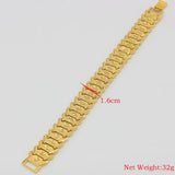 Dubai 24K Bracelet Men Women 16mm Hiphop Chain Ethiopian/African Jewelry