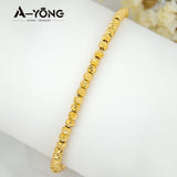 Dubai Bracelet 21k Plated Women Hand Bangle Party Accessories