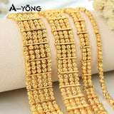 Dubai Bracelet 21k Plated Women Hand Bangle Party Accessories