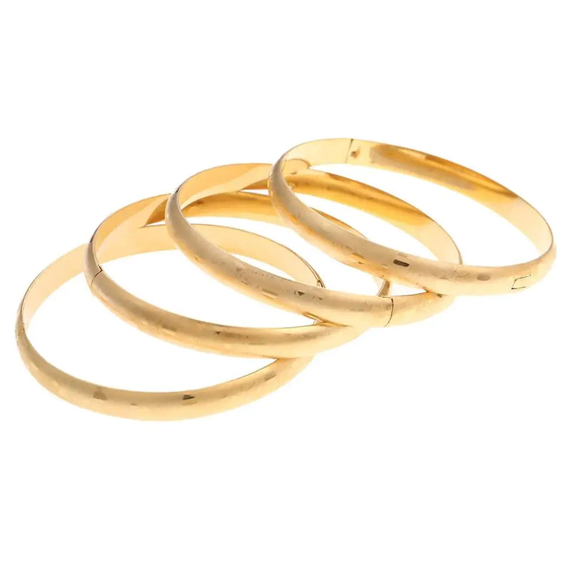 Dubai Ethiopian Heart Pattern Cuff Unisex Wide Bangle