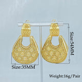 Dubai Earrings 18K Plated Copper Clip Earrings