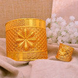 Dubai Flower Women Bangles Wedding Bracelet Bijoux Africaine
