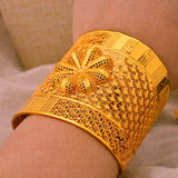 Dubai Flower Women Bangles Wedding Bracelet Bijoux Africaine