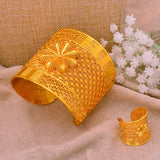 Dubai Flower Women Bangles Wedding Bracelet Bijoux Africaine