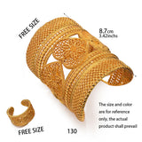 Dubai Heart Bangles Bride Bracelet Wedding Jewelry