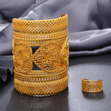 Dubai Heart Bangles Bride Bracelet Wedding Jewelry
