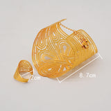 Dubai Bangle Ring For Women Hollow out Adjustable Bracelets