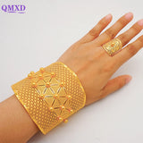 Dubai Bangle With Ring For Women Bead Cuff Bracelets