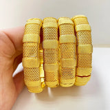 Dubai Bangles Plated Indian African Hard Bracelets Wedding Jewelry
