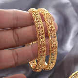 Dubai Bangles For Women Plated Indian African Hard Bracelets Charm