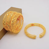 Dubai Bangles For Women Indian Bride Wedding African Bangle Arab Charm Bracelets