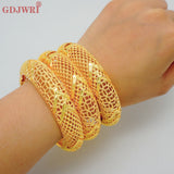 Dubai Bangles For Women Indian Bride Wedding African Bangle Arab Charm Bracelets