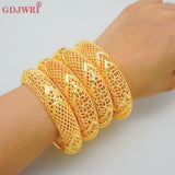 Dubai Bangles For Women Indian Bride Wedding African Bangle Arab Charm Bracelets