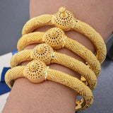 Dubai Bangles Indian African Bangle For Women Hard Bracelets Charm