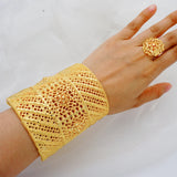 Dubai Bangles & Ring Indian Bracelet For Women African Charm Ethiopian