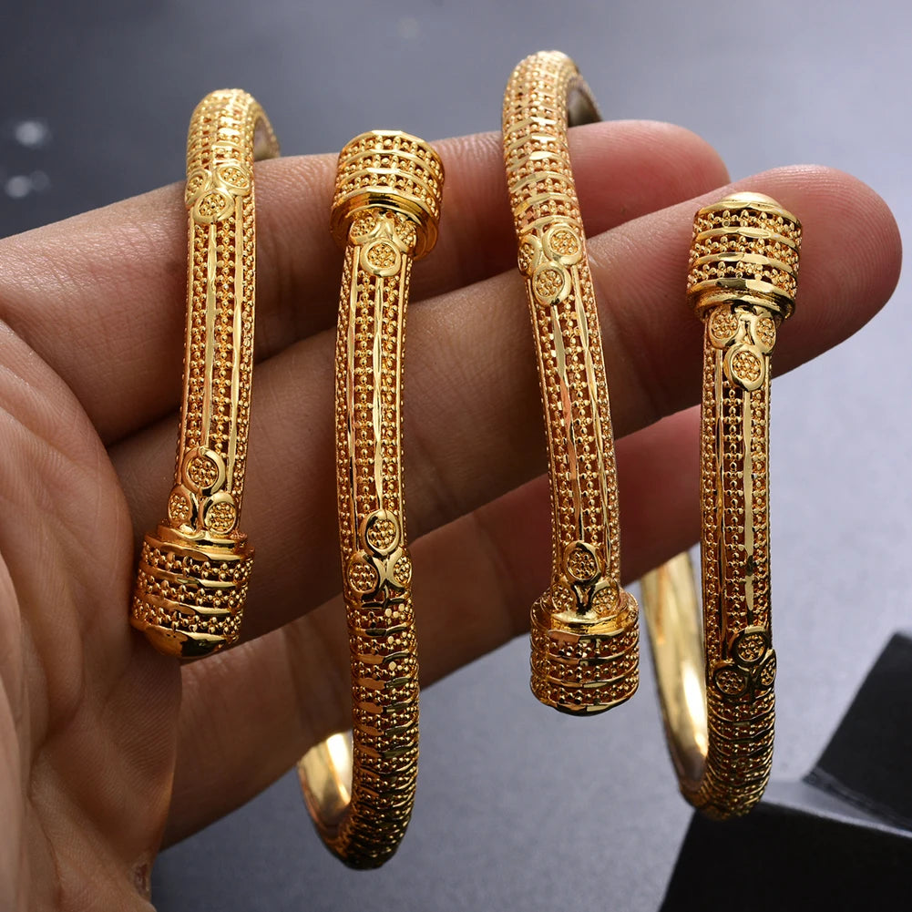 Dubai Bangles for Women Girls Bracelets Gift Strap Opening