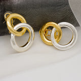 Dubai Earrings Long Drop Copper Earrings Hollow Round Earring Daily Wear