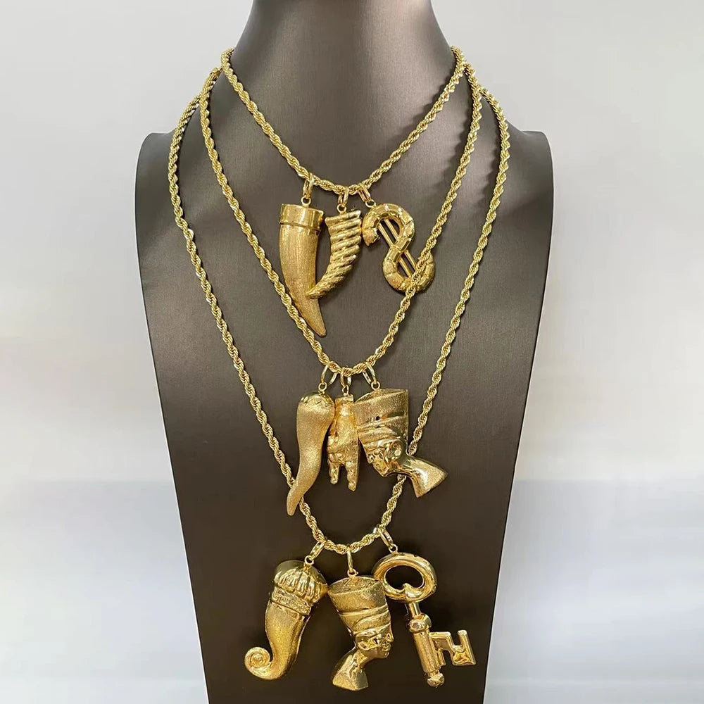 Dubai Jewelry Wedding Bridal Copper Chain Necklace