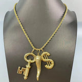 Dubai Jewelry Wedding Bridal Copper Chain Necklace