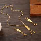 Dubai Necklace Earring Women Party Gift Jewelry Sets Charms Girls Kid Jewelry