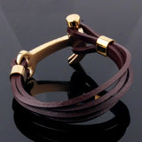 Dubai Stainless Steel Leather Bracelet Men Gift