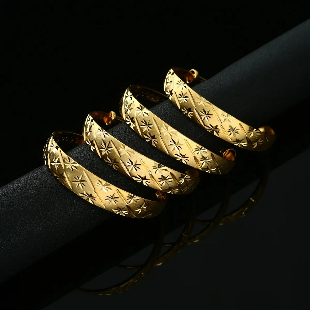 Vintage Bride Wedding Cuff Bracelet African Arab Jewelry Bangles