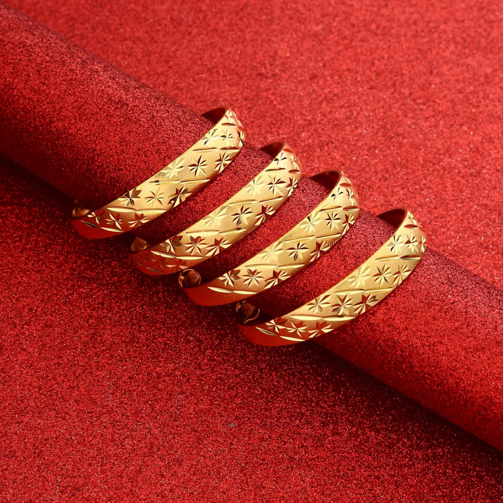 Vintage Bride Wedding Cuff Bracelet African Arab Jewelry Bangles