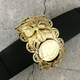 Dubai Wide Coin Bracelet Women's Wedding Dress Wrist Ornament
