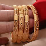 Dubai Plated Bangles For Women Indian Bracelets Nigerian Moroccan Bridal