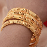 Dubai Plated Bangles For Women Indian Bracelets Nigerian Moroccan Bridal