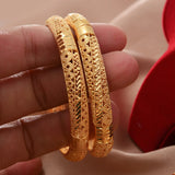 Dubai Plated Bangles For Women Indian Bracelets Nigerian Moroccan Bridal