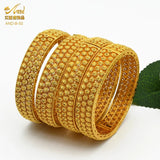 Dubai Plated Bangles for Women Ethiopian Wedding Jewelry