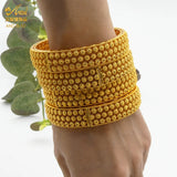 Dubai Plated Bangles for Women Ethiopian Wedding Jewelry