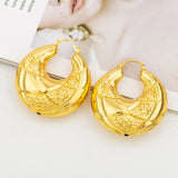 Dubai Plated Earrings for Women African Hoop Earrings