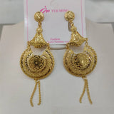 Dubai Plated Earrings for Women Tassel Ethiopian African Earrings