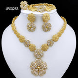Dubai Plated Jewelry Sets Women s Necklace Earrings Pendant Nigeria Bridal