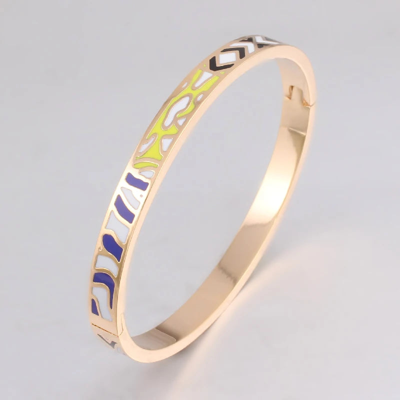 Dubai Jewelry 0.6mm Slim Bangles Delicate Steel Bangle Bracelets For Women