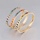 Dubai Jewelry 0.6mm Slim Bangles Delicate Steel Bangle Bracelets For Women