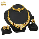 Dubai Jewelry Set Indian Bride Wedding Four Piece Set