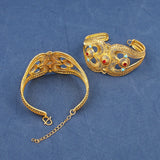Dubai Plated Bracelet Open Bracelet Women Wedding Gift Jewelry Kpop