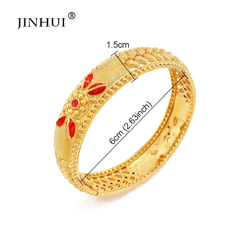 Dubai Plated Bangles and Bracelets Open Bangle Wedding Friendship Bracelet