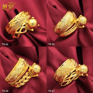 Dubai Rings For Women Arabic Copper Jewelry Finger Ring
