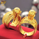 Dubai Rings For Women Arabic Copper Jewelry Finger Ring